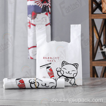 Kundenspezifische Druckkunststoffverpackung Fast Food Bag